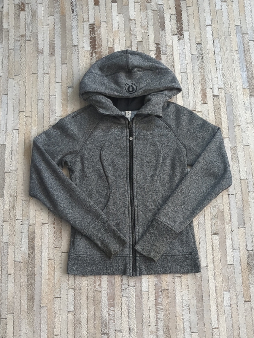 Lululemon Women's 4 Scuba Full-Zip Dark Heathered Gray Hoodie